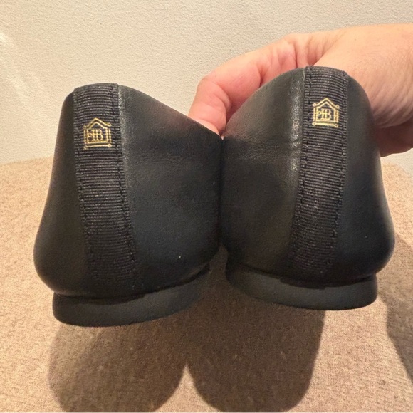 BIRDIES Sz 7 Slip On Slide Almond Toe Cap Ballet Glats Loafer Smooth Leather - Picture 10 of 12